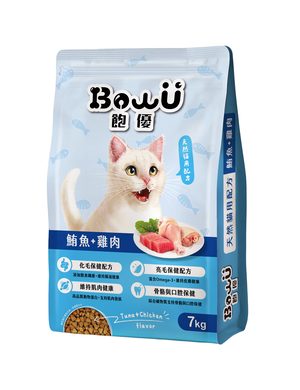 【BowU 飽優】全方位營養貓食7Kg-鮪魚+雞肉口味
