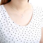 【Angel & Me】Cat On The Moon s925 sterling silver necklace Birthday gift, , large