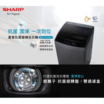 SHARP 16KG DD Inverter Top Load Washer ES-G16AT-S, , large