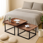 【AOTTO】簡約方形子母茶几組合-大+小(TA-302), , large