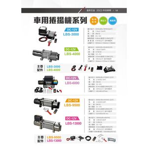 WIN五金 松盈牌DC-12V/24V 多種車用捲揚機付無線遙控 捲揚機 電動吊車 吊車 電動絞盤 電動捲線機 車用救援