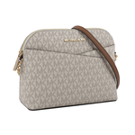 Michael Kors 金字滿版塗層帆布口袋貝殼包/香草白, , large