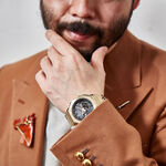 CASIO卡西歐 G-SHOCK 八角 全金屬版 太陽能藍芽雙顯手錶-金 GM-B2100GD-9A, , large