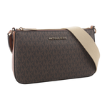 Michael Kors 金字塗層帆布附小袋三合一斜背包/咖啡色, , large