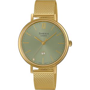 CASIO 卡西歐 SHEEN 優雅米蘭帶石英女錶 SHE-4539GM-3A