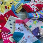 [Kaimei Cotton Industry] 10 pairs set, random and excellent, MIT made in Taiwan, pure cotton anti-slip children's socks (baby version 0-2 years old) - super cute, multiple styles for men and women, , large