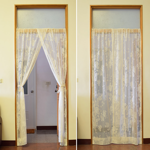 Breathable yarn anti-mosquito door curtain (poleless)