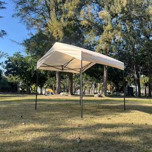 【振盛塑膠】八角山形帳（折疊式帳篷）/牛津布八角骨架/米色