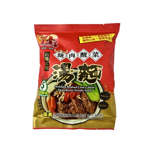 【任e購】壹善-川味紅燒紐肉酸菜湯麵 -10包