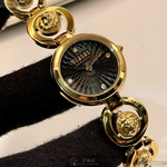 [星晴錶業]VERSUS VERSACE手錶,28mm,VV00378黑色錶面金色錶殼金色精鋼錶帶款, , large