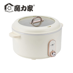 【MOLIJIA】3L-M25 Multifunctional Non-stick Electric Hot Pot/Soup Pot - Rose White, , large