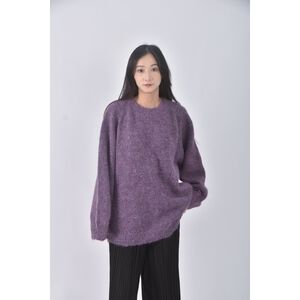 (F) modern d質感紫色長袖上衣二手衣