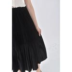 (XL) 燈芯絨黑色長裙二手衣, , large