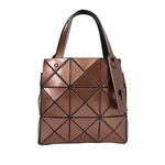 ISSEY MIYAKE BAO BAO CARAT 3X3 亮面手提小方盒/焦糖棕, , large