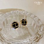 【Gulicc】古莉可 耳環 韓國鑲鑽字母氣質耳釘, , large