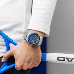 CITIZEN 星辰 光動能潮男時尚大三針手錶-普魯士藍 AW1761-89L, , large