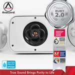 Anaccord雅那歌音響 DC-03-H6 6inch RUBY XSpira IPX66 waterproof desktop wall mount coaxial speakers 1pair, , large