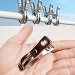 Stainless steel anti-hook clothespins 20 clips - 6cm, , large