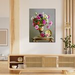 【御畫房】花開吉祥 國家一級畫師手繪油畫60×80cm(VF-155), , large