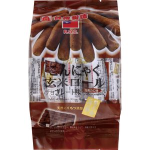 [箱購]北田蒟蒻糙米捲 -巧克力口味160g克 x 12Bag袋