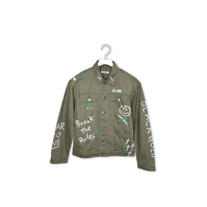 Men's military green work jacket