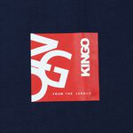 KINGO-大尺碼-男款 圓領T恤-丈青-413130, , large