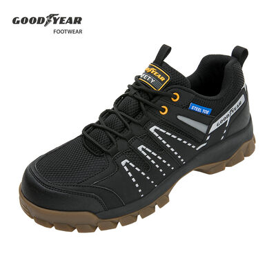 GOODYEAR男認證鋼頭鞋-黑25.5