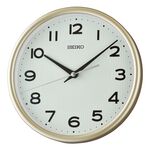 SEIKO 精工 全面夜光 滑動式秒針靜音兩用鐘 時鐘-金框 QXA836G, , large