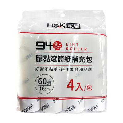 H&K家居94黏膠黏滾筒紙補充包4入