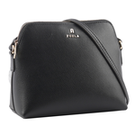 FURLA Camelia 雙色附小袋迷你斜背包/黑色/芭蕾粉, , large