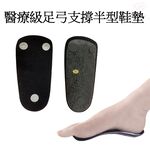 金德恩 GS MALL 台灣製造 醫療級足弓支撐型三點式透氣鞋墊 多種尺寸 止滑墊 扁平 足弓 久站 透氣鞋墊鞋墊, , large