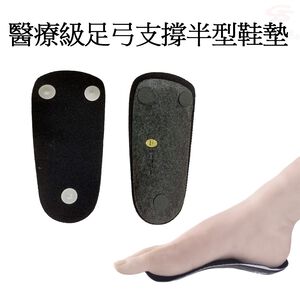GS MALL 台灣製造 醫療級足弓支撐型三點式透氣鞋墊 多種尺寸 止滑墊 扁平 足弓 久站 透氣鞋墊鞋墊
