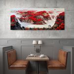 【御畫房】萬山紅遍 國家一級畫師手繪油畫60×120cm(VF-46), , large