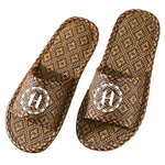 Hilton Breathable Four Seasons Rattan Sandals/Size 44 (Straw/Bamboo/Rattan/Indoor/Flat) (M0011), , large