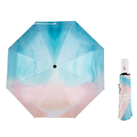 [凱得國際]KISSDIAMOND夢幻星空漸層晴雨兩用黑膠自動傘KDU-324 粉青, , large