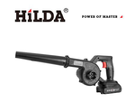 【HILDA】希爾達電動工具 21V 雙電 鋰電吹風機 吹葉機 黑色, , large