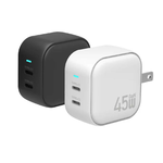 【sansuijibau】SOLiDE 索力得 Block 45W GaN dual-port fast charging adapter - Black, , large