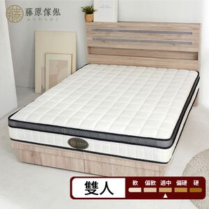 台灣製【藤原傢俬】防螨抗菌豆腐蜂巢式獨立筒床墊3H-3(3尺/3.5尺/5尺/6尺/6*7尺)-軟硬適中