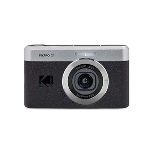 [KODAK] PIXPRO C1 翻轉螢幕數位相機-黑色公司貨 +64G柯達記憶卡