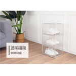 【H&R安室家】透明磁吸式側開門鞋盒(3入)SHF35, , large