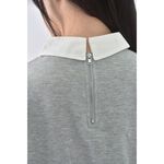 (S) ingni質感棉質假兩件灰色短袖上衣二手衣, , large