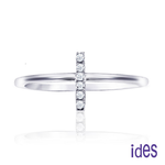 [ides愛蒂思] 成年禮 生日禮 日系輕珠寶OL系列設計款14K金鑽石戒指/小十字 (戒圍請於訂單備註), , large