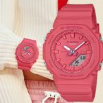 CASIO 卡西歐 G-SHOCK X ITZY 單色美學 八角 雙顯女錶 GMA-P2100-4A, , large