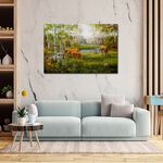 【御畫房】湖畔風光 國家一級畫師手繪油畫60×90cm(VF-15), , large