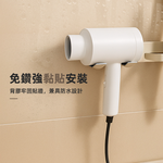 【上手家居】雙槽吹風機架 奶灰色(吹風機支架/離子夾架/吹風機收納/吹風機掛架), , large