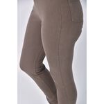 (S) 【安于晴Charlene私服】muji丹寧牛仔質感棉質棕色長褲二手衣, , large