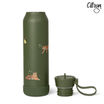 【Citron】矽膠提把三層保溫瓶_500ml_淘氣老虎, , large