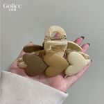 【Gulicc 】古莉可 髮夾 韓版漸層色愛心髮夾, , large
