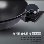 【美國MotherGoose鵝媽媽】晶鑽輕量 無塗層 IH導磁節能炒鍋33cm 高功率 物理性不沾鍋 炒鍋 適用多種爐具, , large