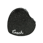 COACH Logo 標誌亮片愛心造型鏡子/黑色, , large